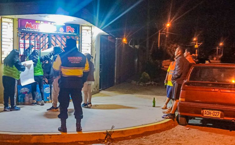  Clausuran locales por venta de alcohol durante operativo nocturno