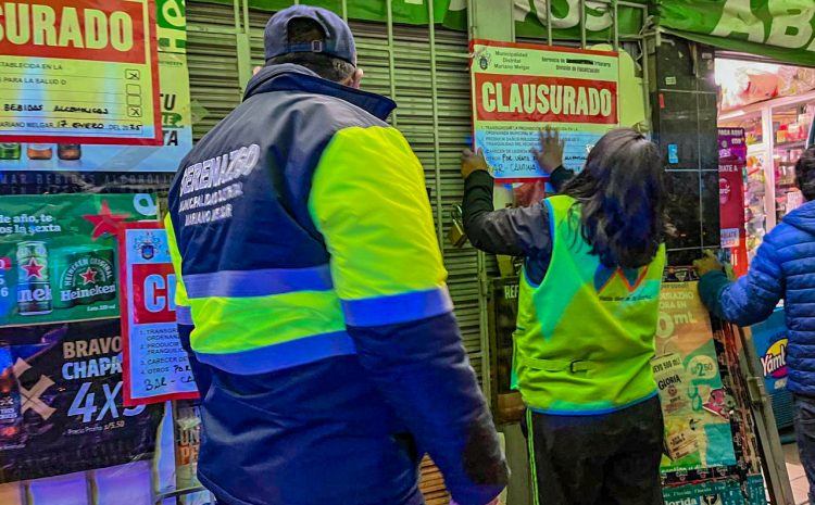  Fiscalizadores clausuran bar cantina clandestino en Comandante Canga